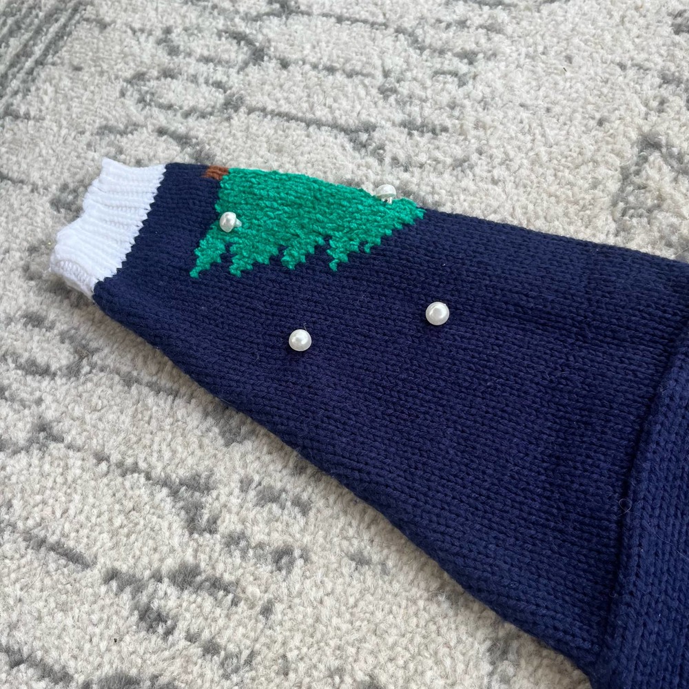 Vtg Hartstrings Christmas Tree Sweater Dress size 4 - Picture 3 of 8